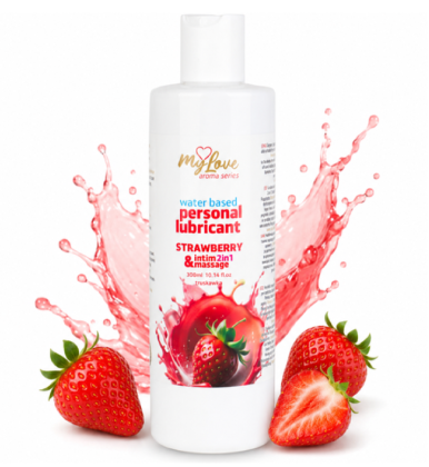 MyLove intimni gel za masažu i lubrikant Jagoda 300ml  101 0448-1